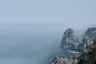 Cliffs of Cabo da Roca in sea fog
