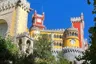 The Pena Palace seen from the park below