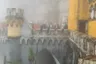 The Pena Palace terraces in thick fog