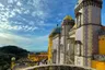 Terrace balustrade and towers of the Pena Palace