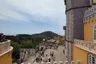 The terrace and visitors seen from a tower of the Pena Palace