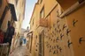 A narrow cobbled street in Sintra’s historic centre